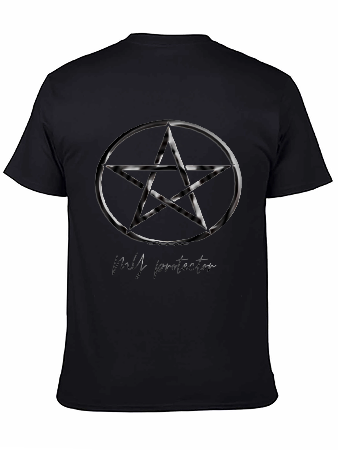Pentagram Graphic Tee - Gothic Style