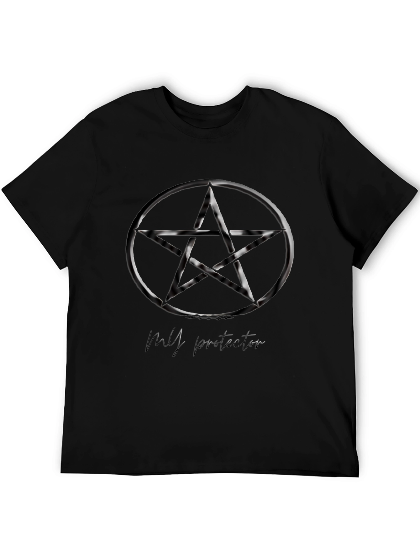 Pentagram Graphic Tee - Gothic Style