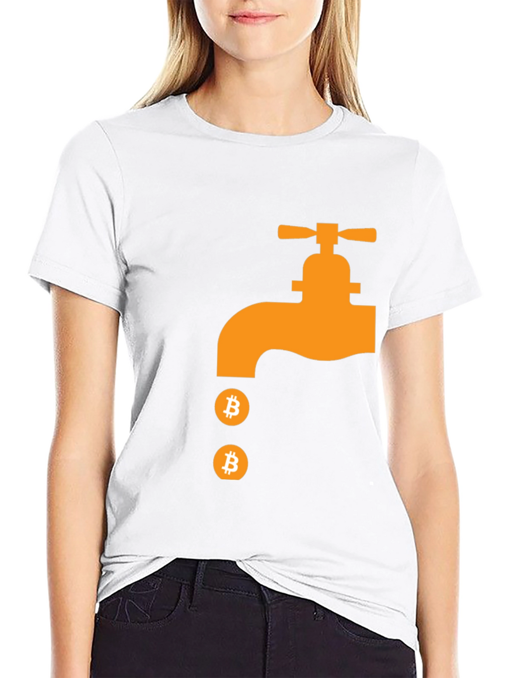 Bitcoin Faucet Graphic Tee - Crypto Currency T-Shirt