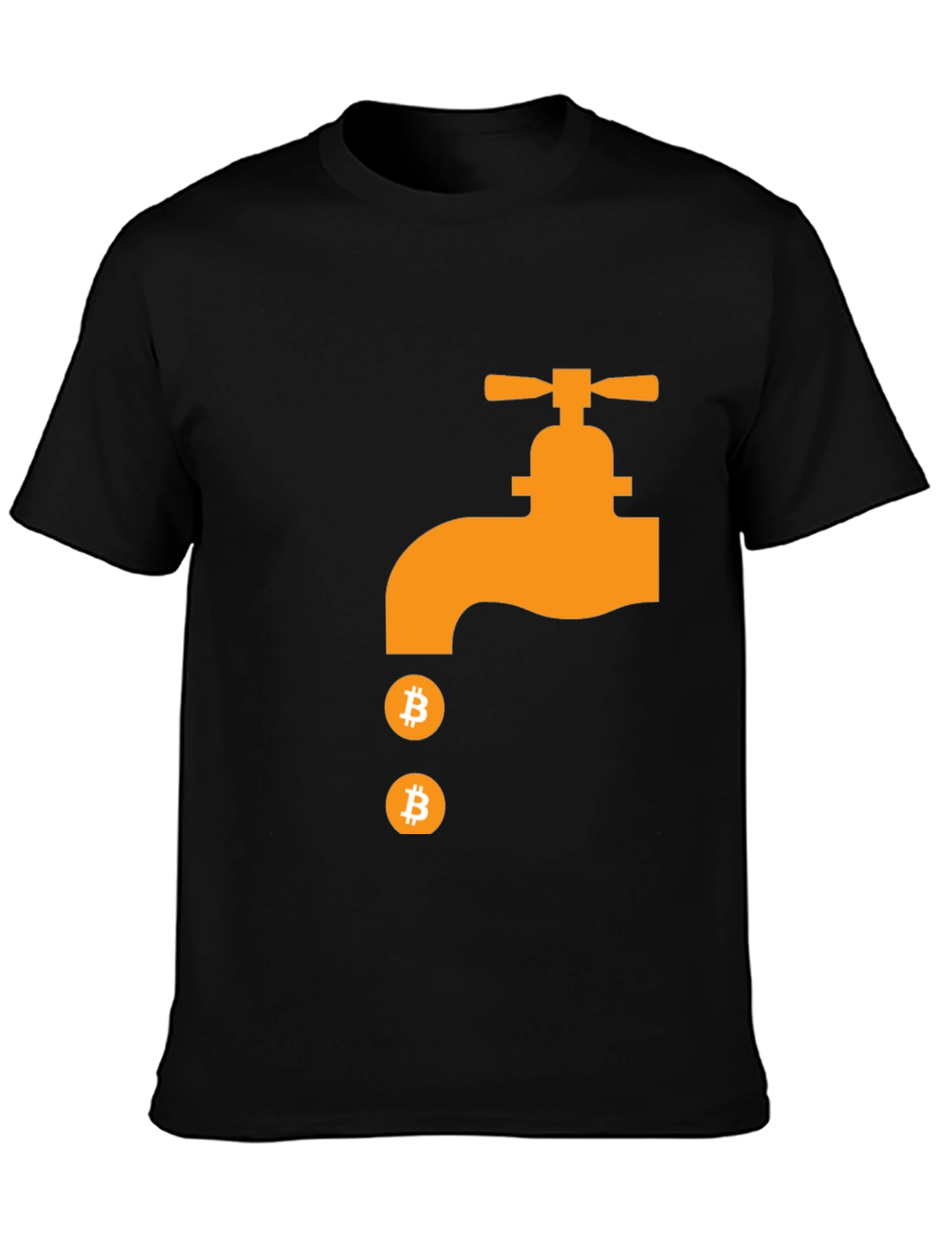 Bitcoin Faucet Graphic Tee - Crypto Currency T-Shirt