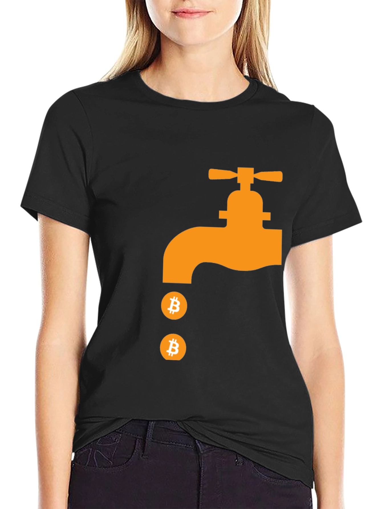 Bitcoin Faucet Graphic Tee - Crypto Currency T-Shirt