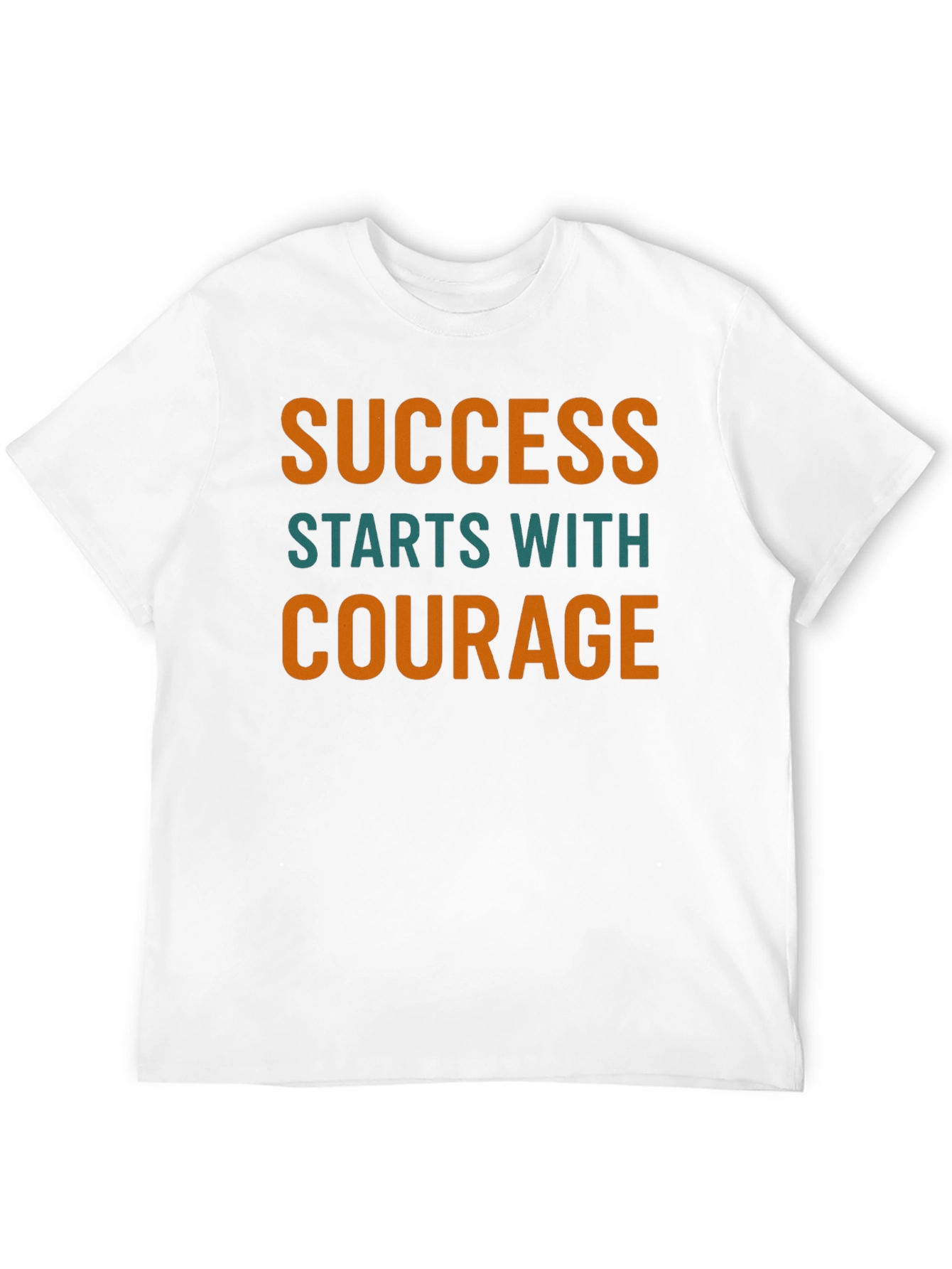 Success Courage Graphic Tee - Motivational Shirt