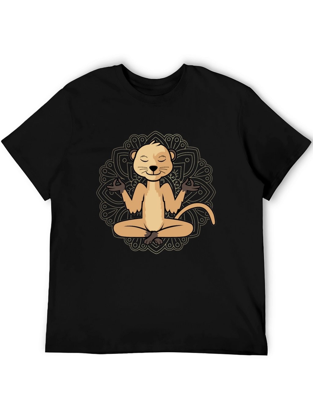 Meditating Meerkat Graphic T-Shirt