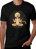 Meditating Meerkat Graphic T-Shirt