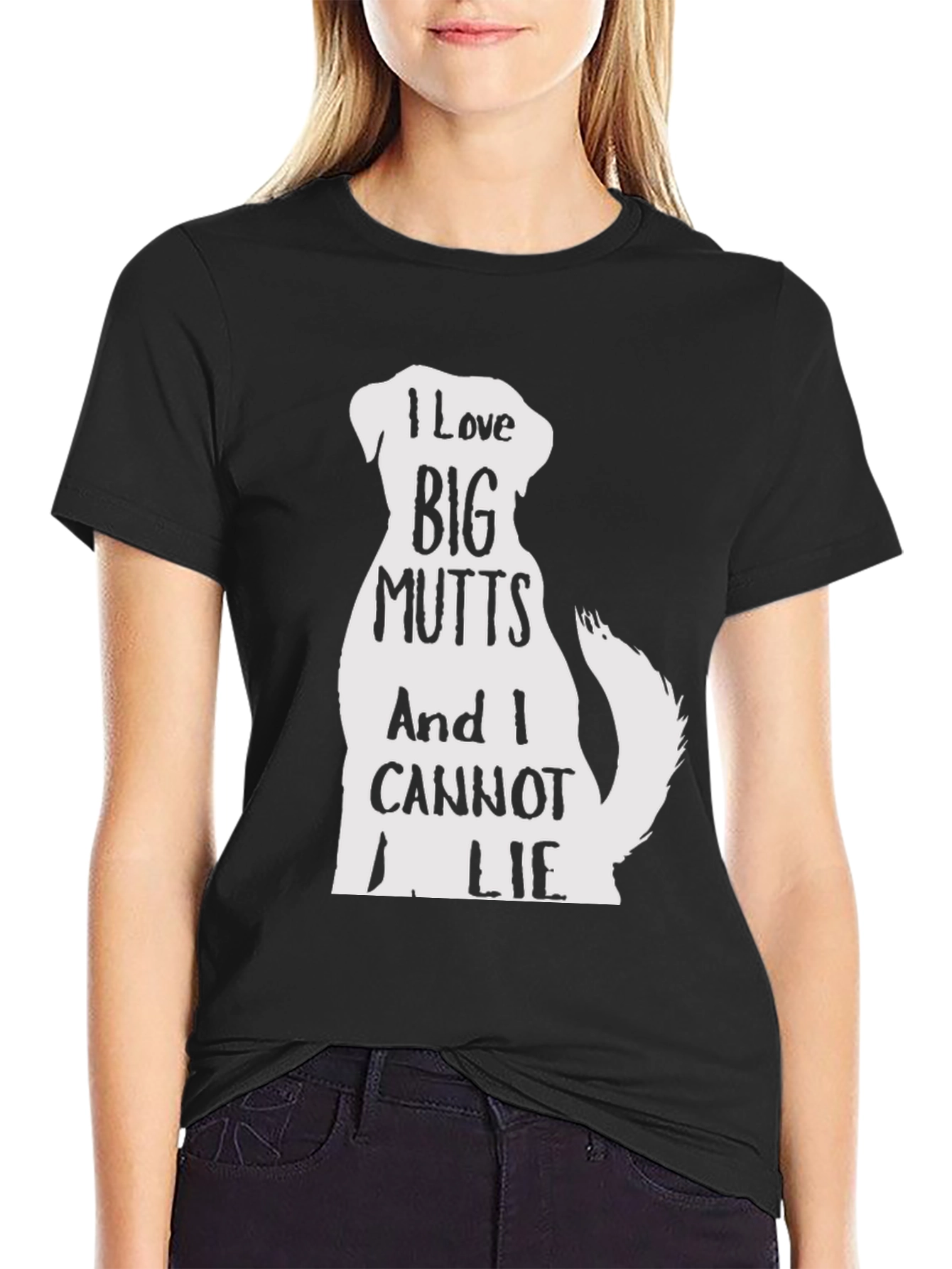 I Love Big Mutts T-Shirt - Black Dog Graphic Tee