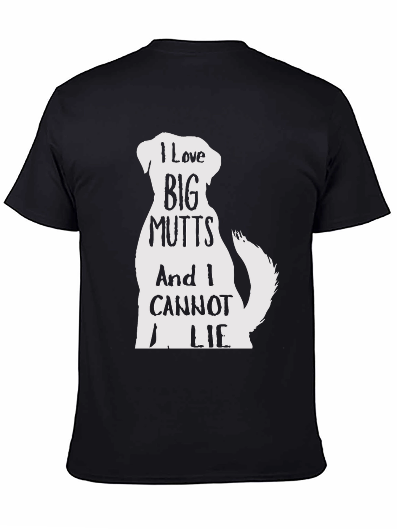 I Love Big Mutts T-Shirt - Black Dog Graphic Tee
