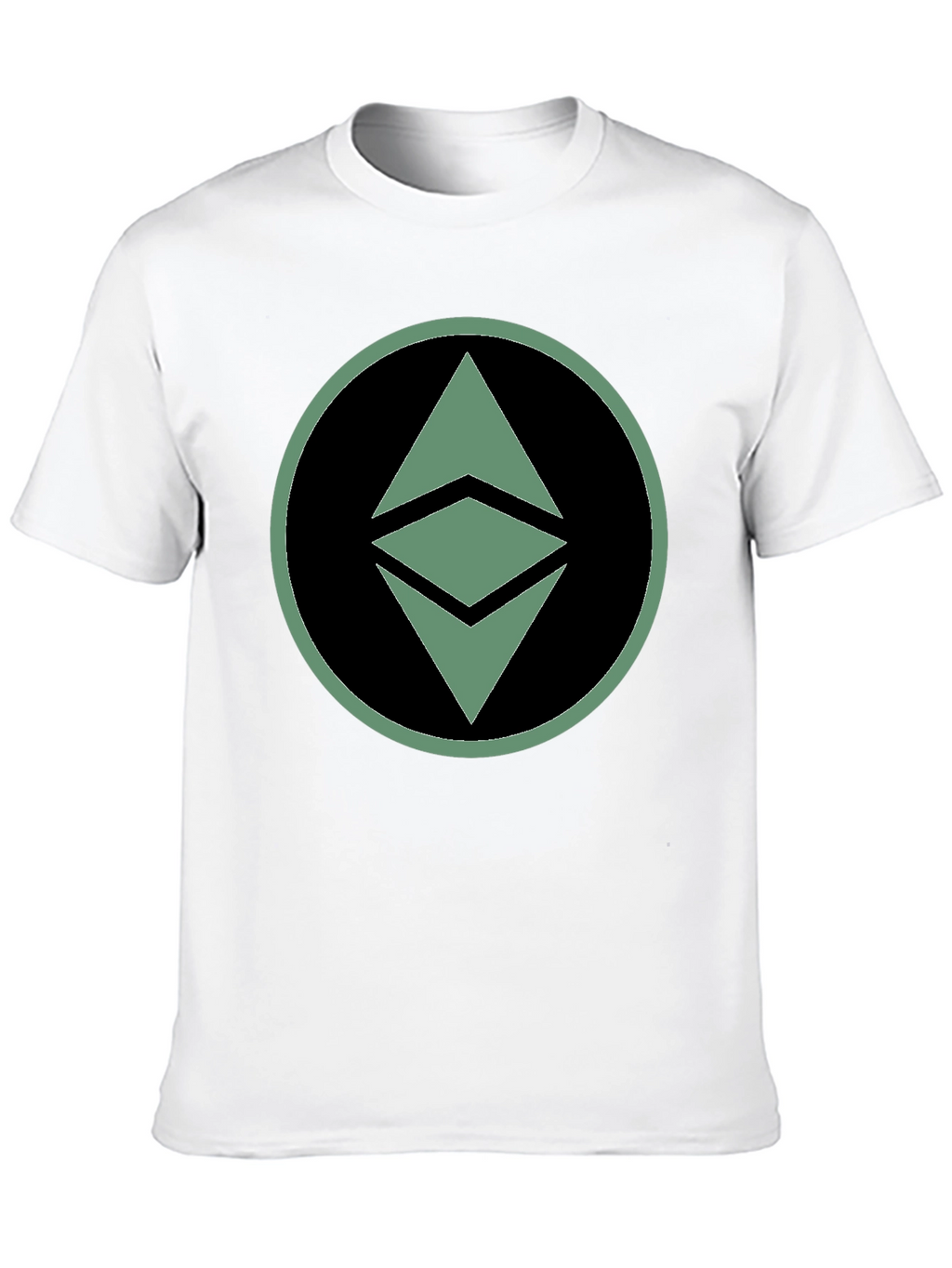 Ethereum Crypto Logo Graphic T-Shirt - Black
