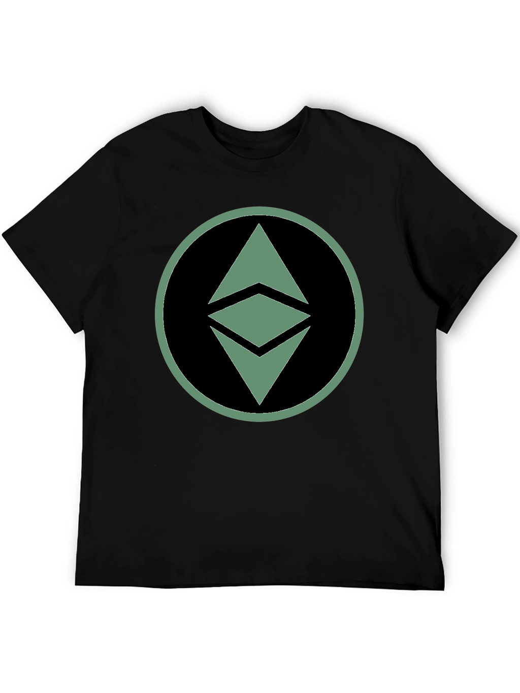 Ethereum Crypto Logo Graphic T-Shirt - Black