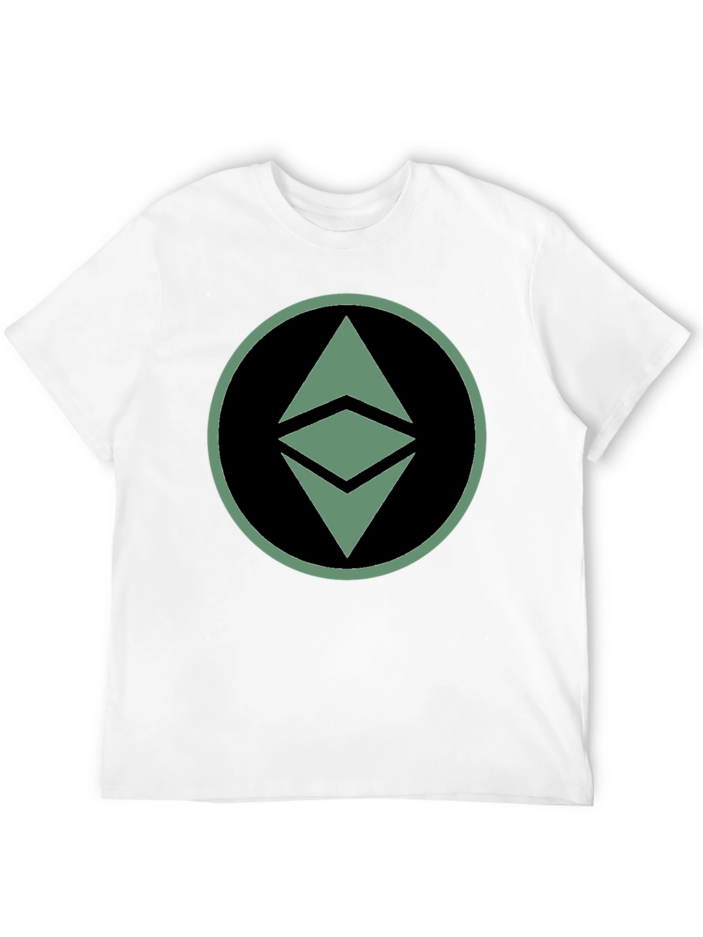 Ethereum Crypto Logo Graphic T-Shirt - Black