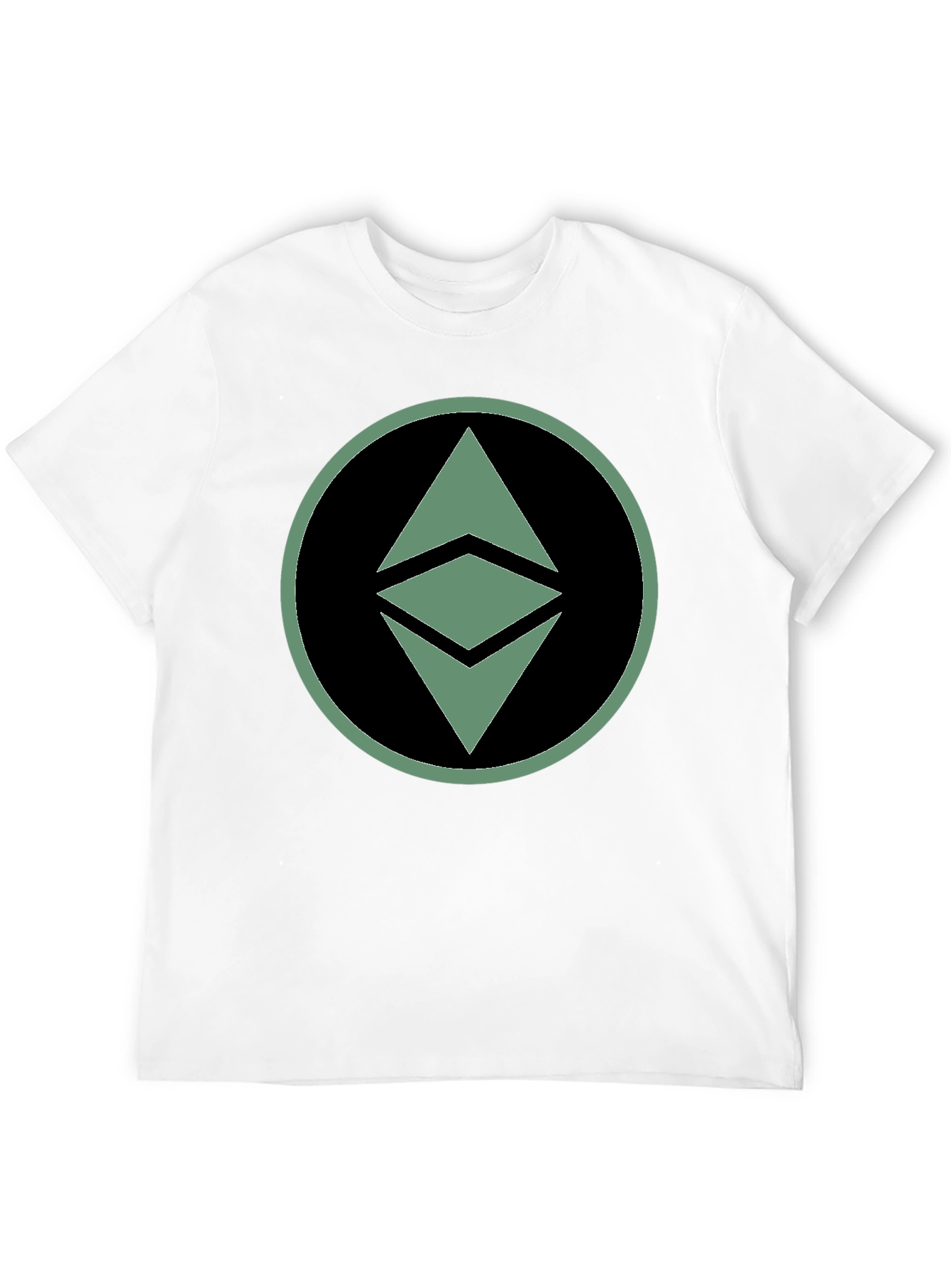 Ethereum Crypto Logo Graphic T-Shirt - Black