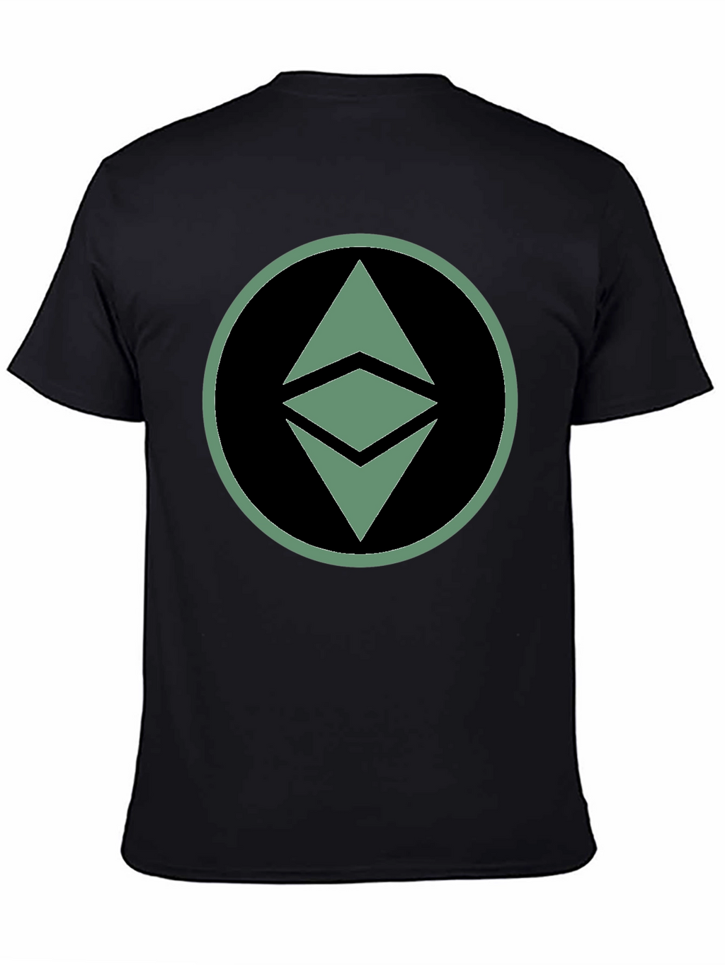 Ethereum Crypto Logo Graphic T-Shirt - Black