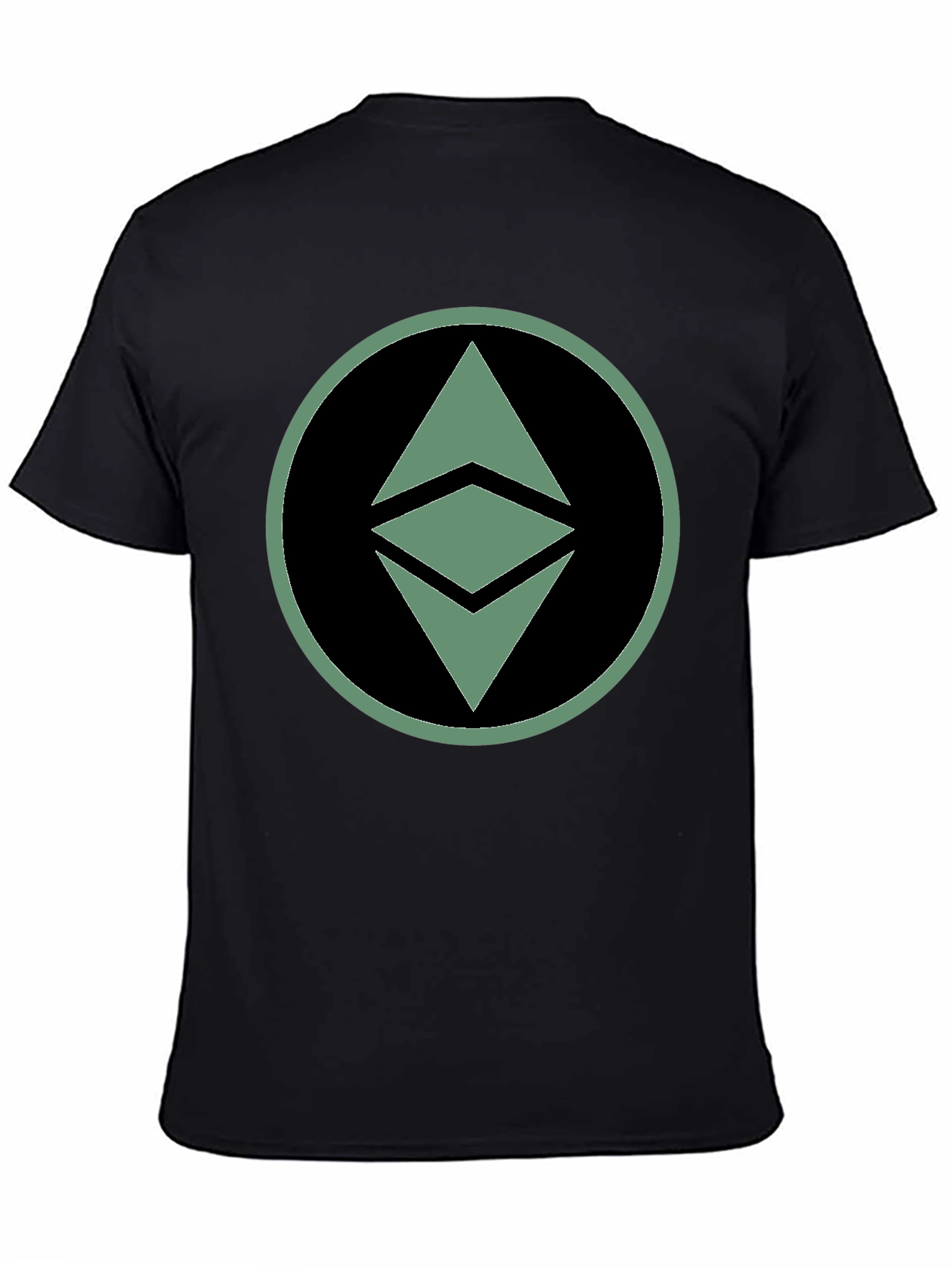 Ethereum Crypto Logo Graphic T-Shirt - Black