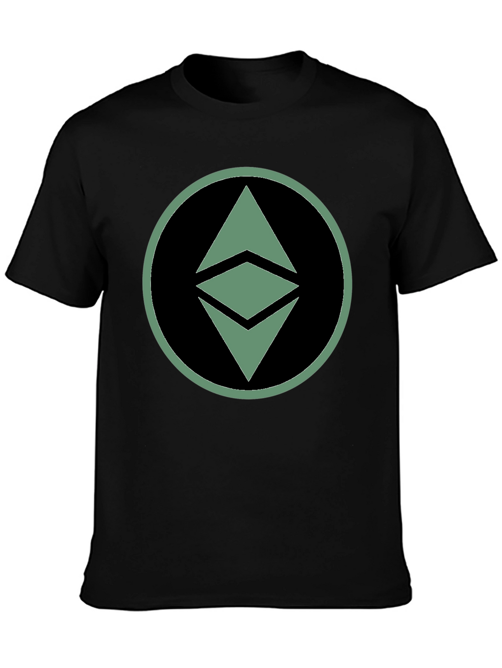 Ethereum Crypto Logo Graphic T-Shirt - Black