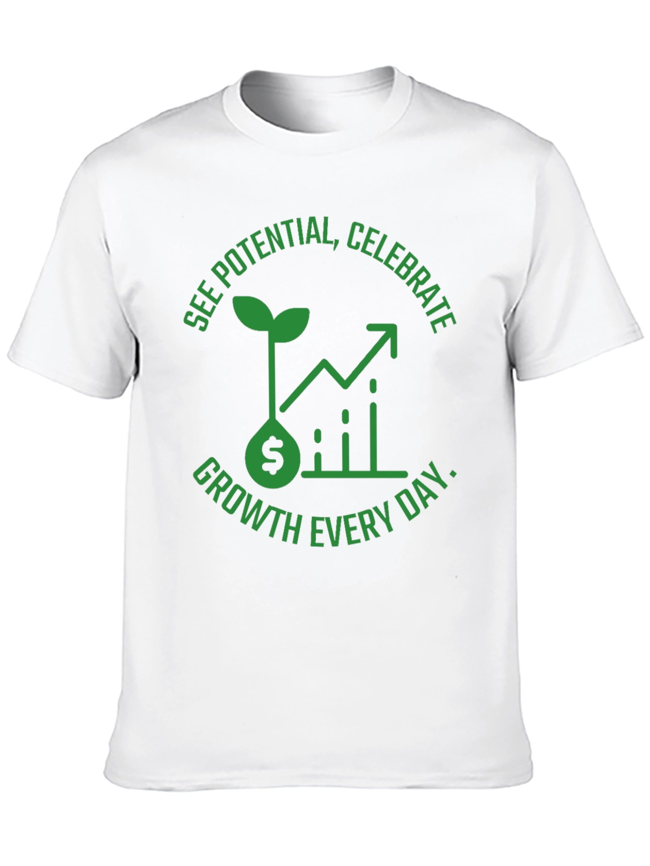 Growth Mindset T-Shirt - See Potential Celebrate Daily