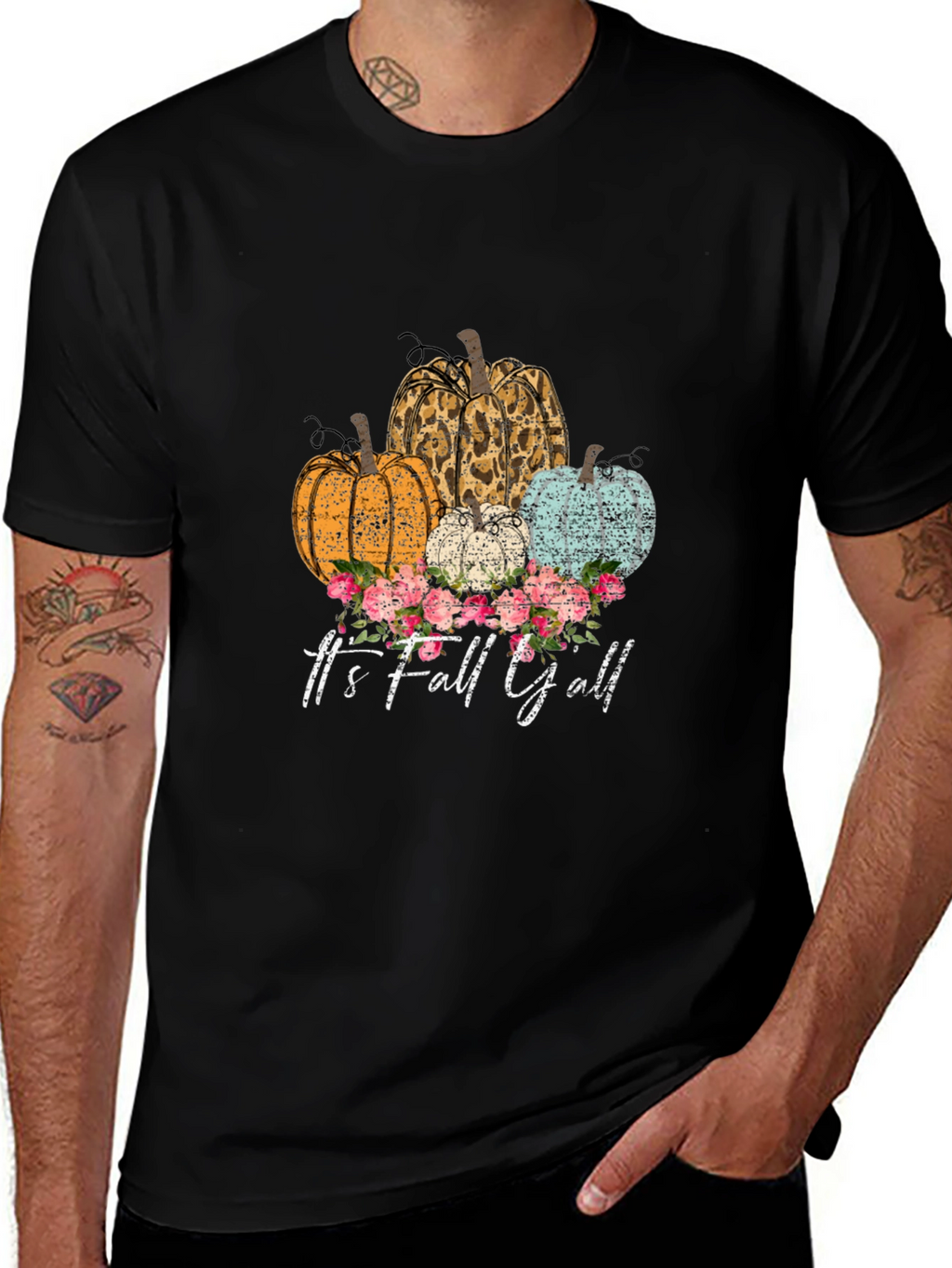 Fall Yall Pumpkin T-Shirt - Autumn Graphic Tee