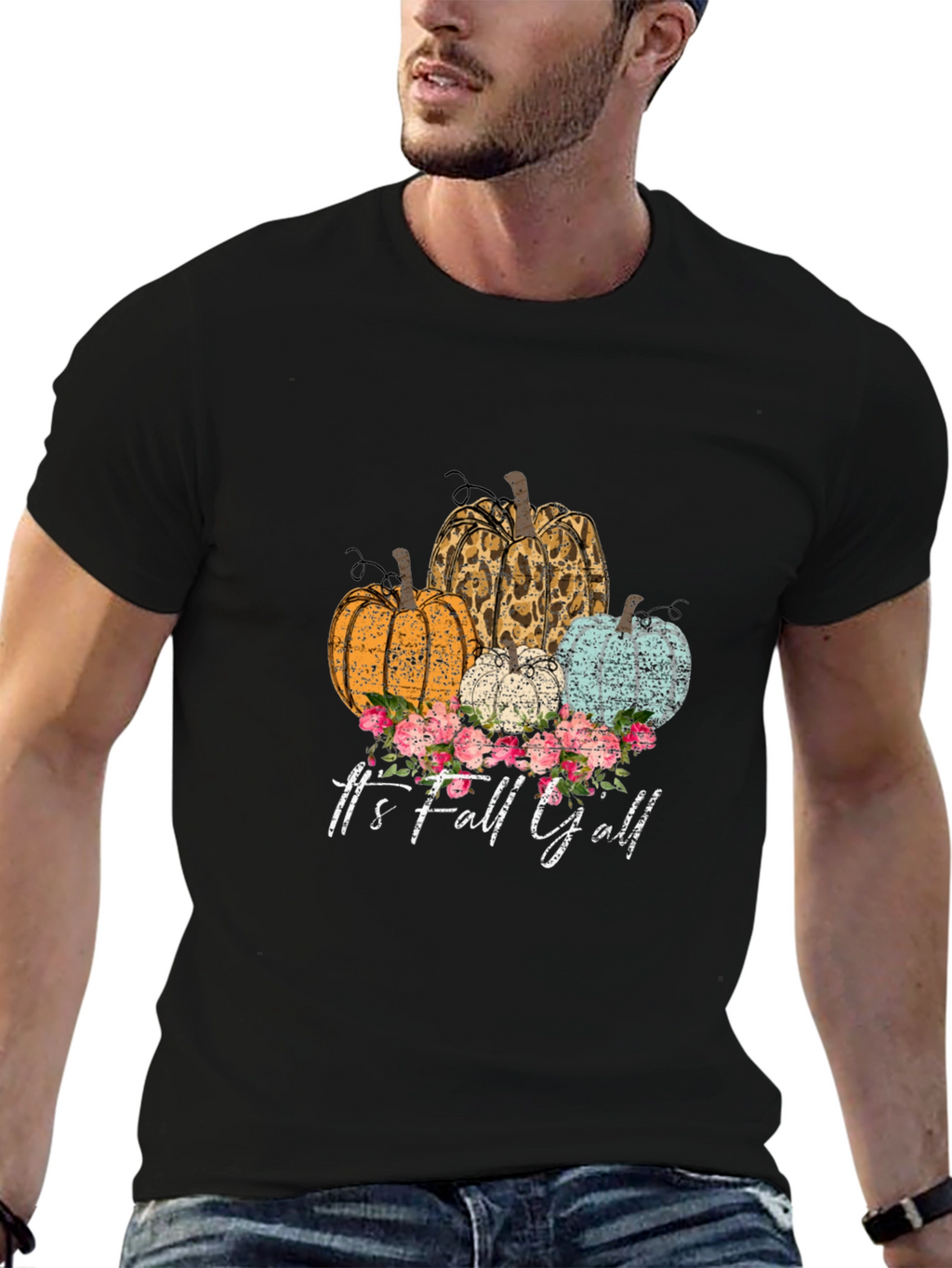 Fall Yall Pumpkin T-Shirt - Autumn Graphic Tee