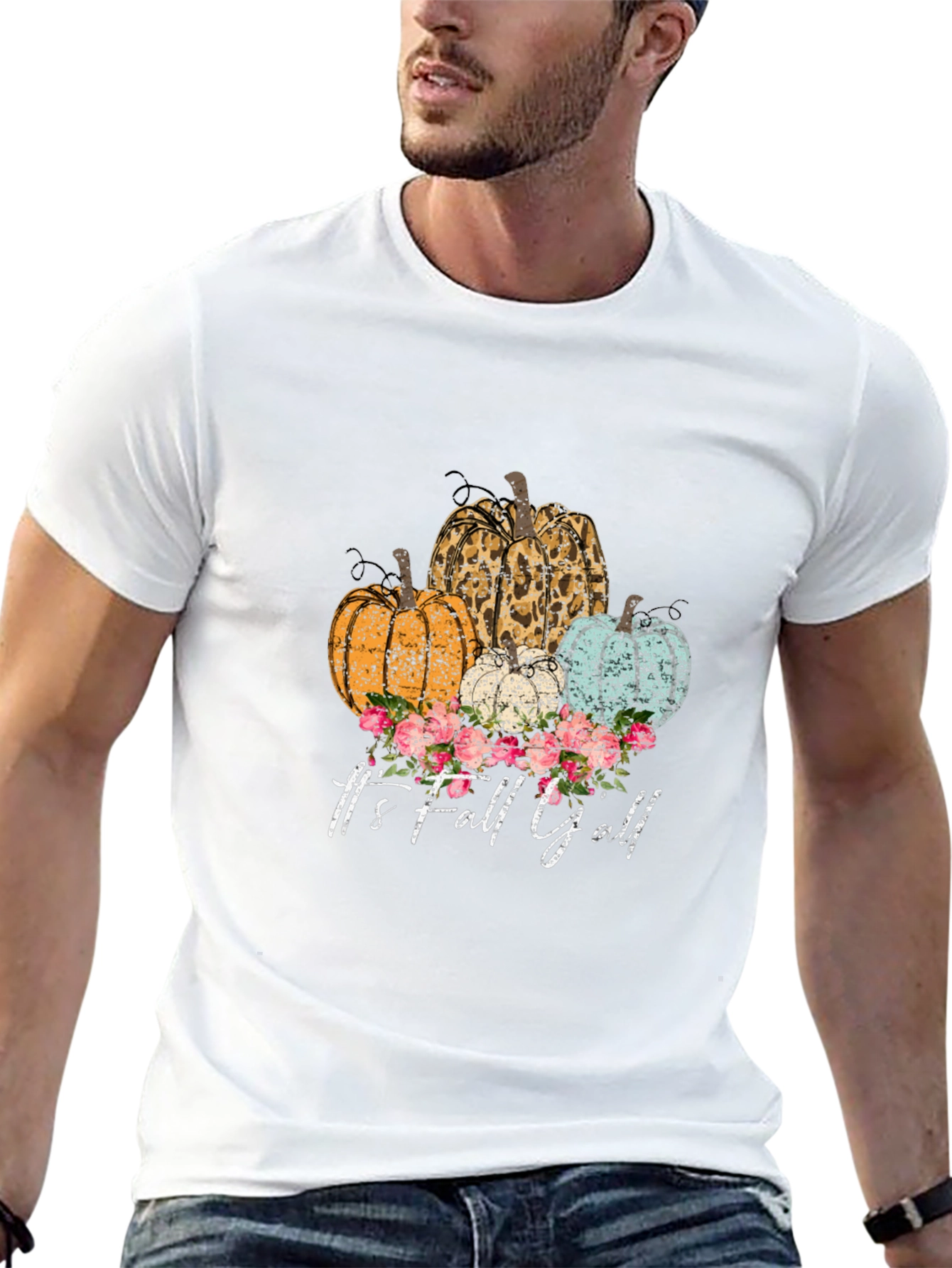 Fall Yall Pumpkin T-Shirt - Autumn Graphic Tee