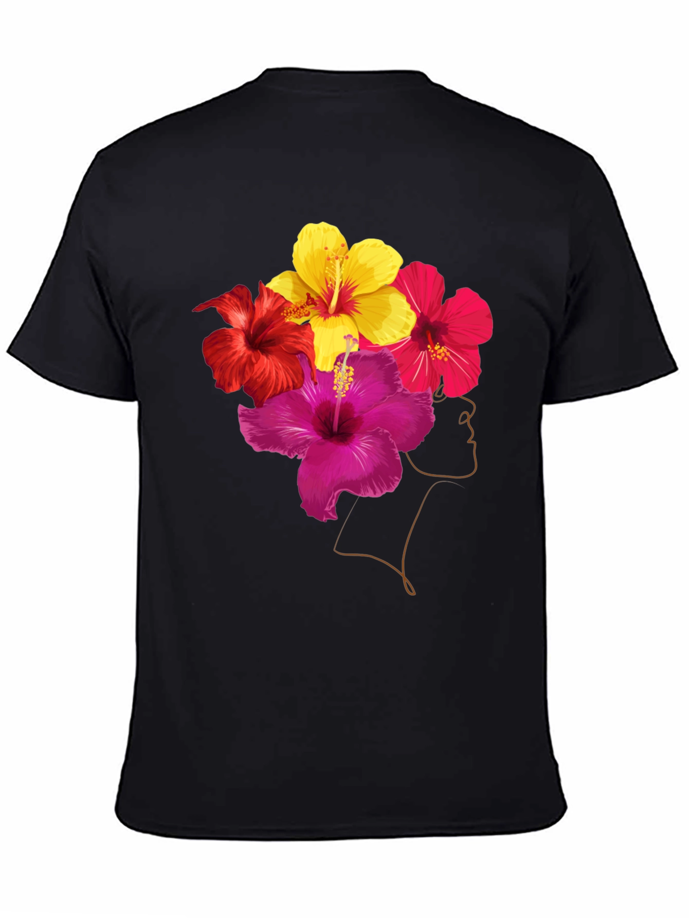 Floral Head T-Shirt: Stylish Graphic Tee for Men
