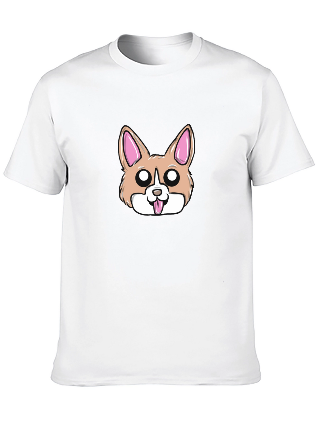 Cute Corgi Face T-Shirt – Adorable Dog Lover Tee