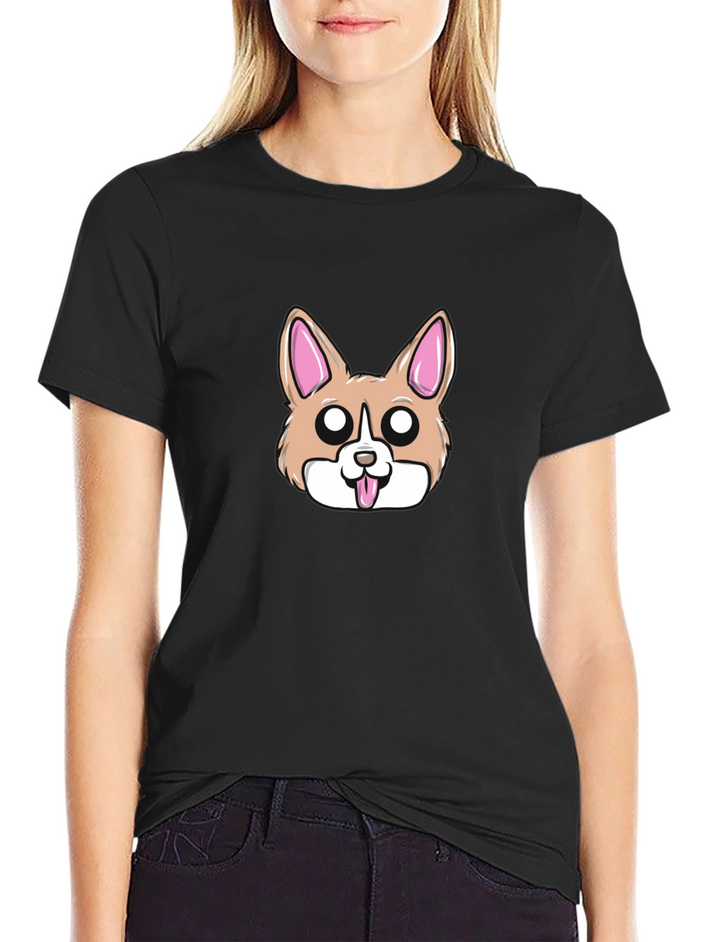 Cute Corgi Face T-Shirt – Adorable Dog Lover Tee