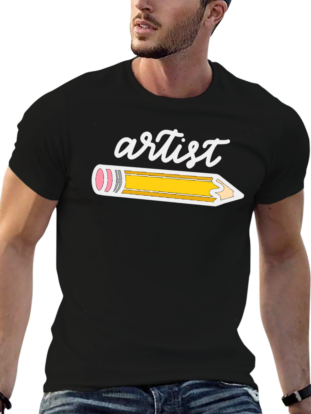 Artist Pencil Graphic T-Shirt