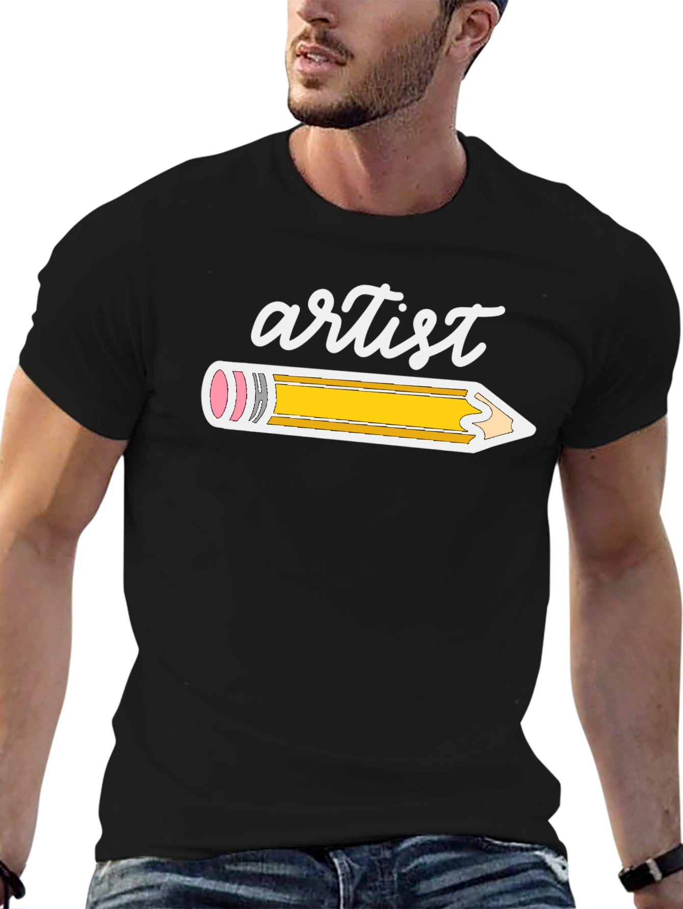 Artist Pencil Graphic T-Shirt