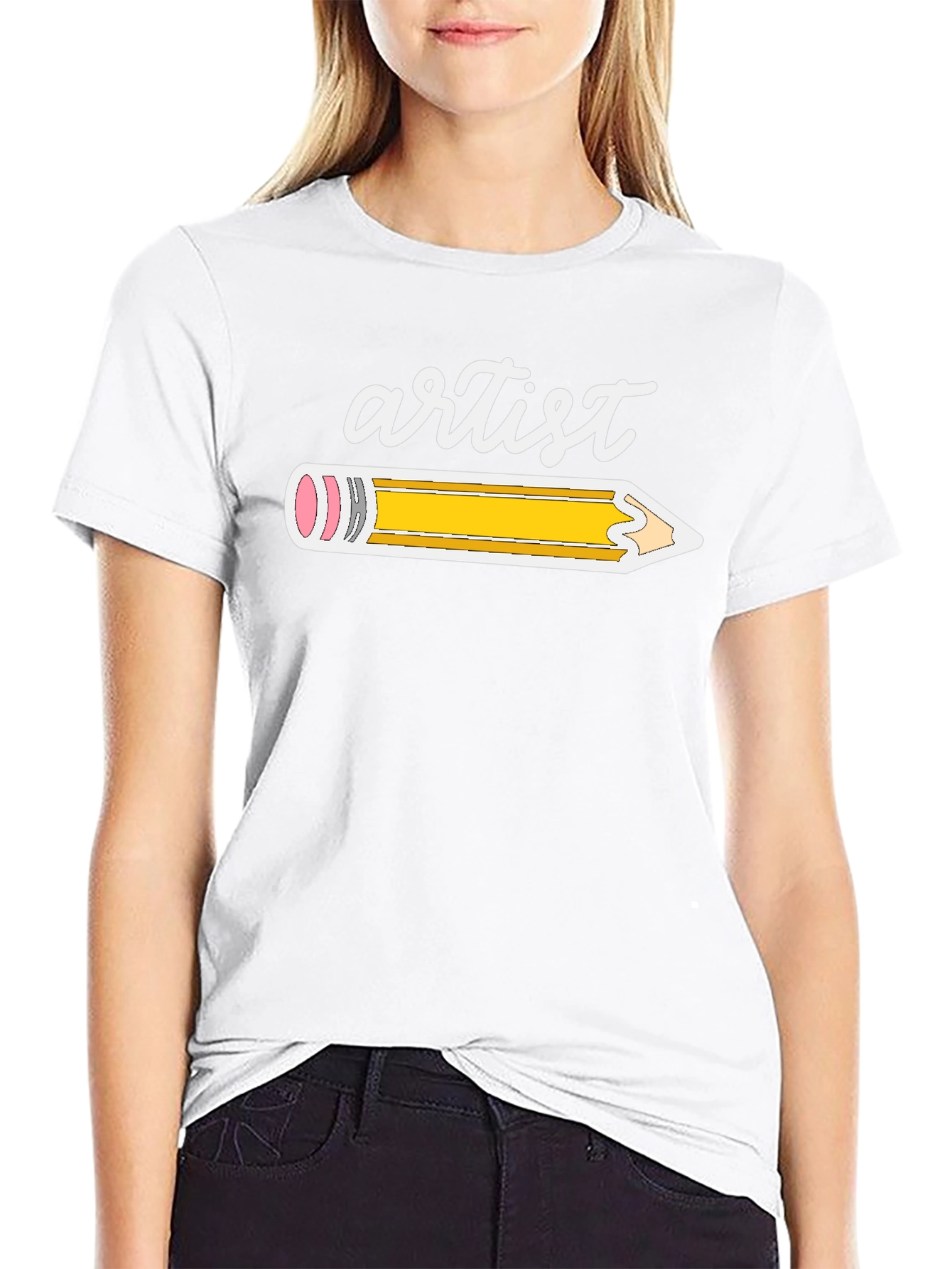 Artist Pencil Graphic T-Shirt