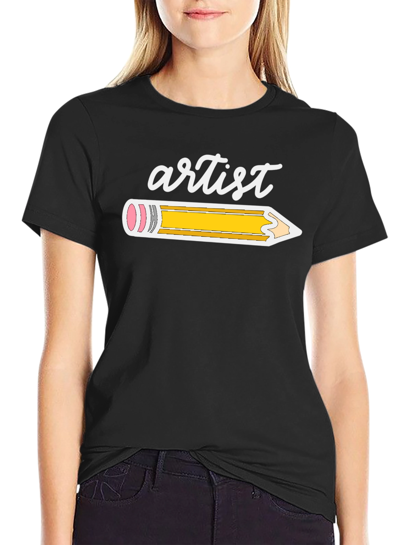 Artist Pencil Graphic T-Shirt