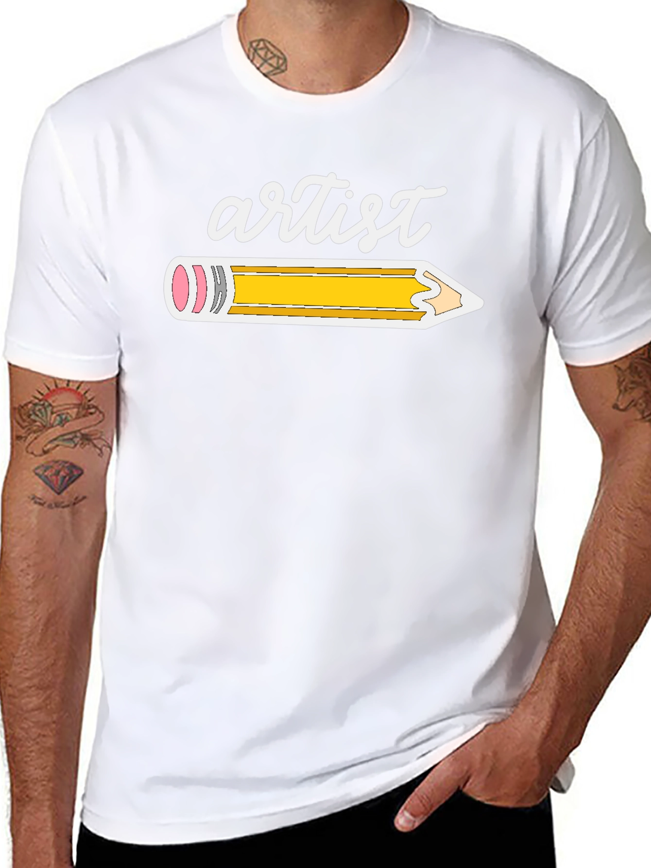 Artist Pencil Graphic T-Shirt