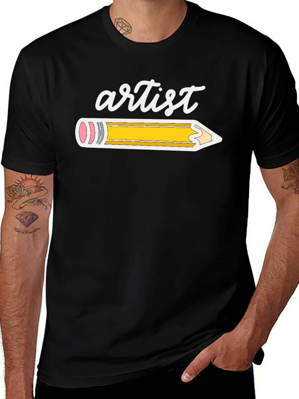 Artist Pencil Graphic T-Shirt