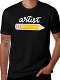 Artist Pencil Graphic T-Shirt