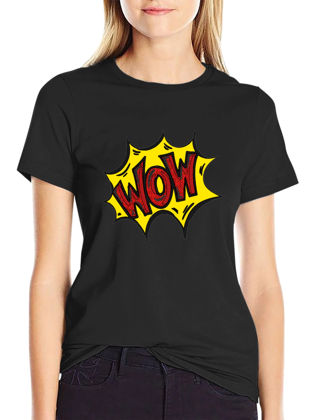 WOW Comic Style Graphic T-Shirt
