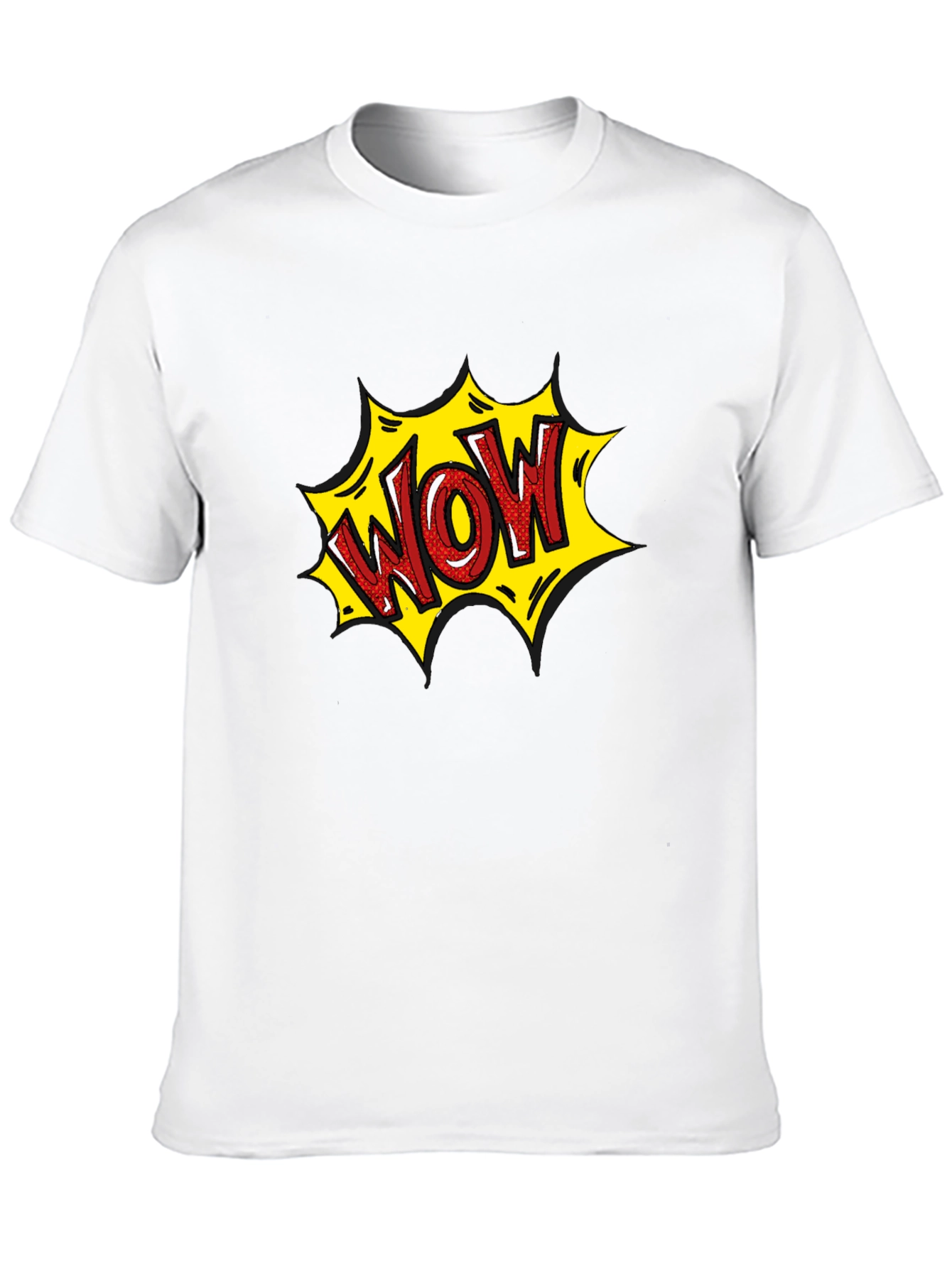 WOW Comic Style Graphic T-Shirt