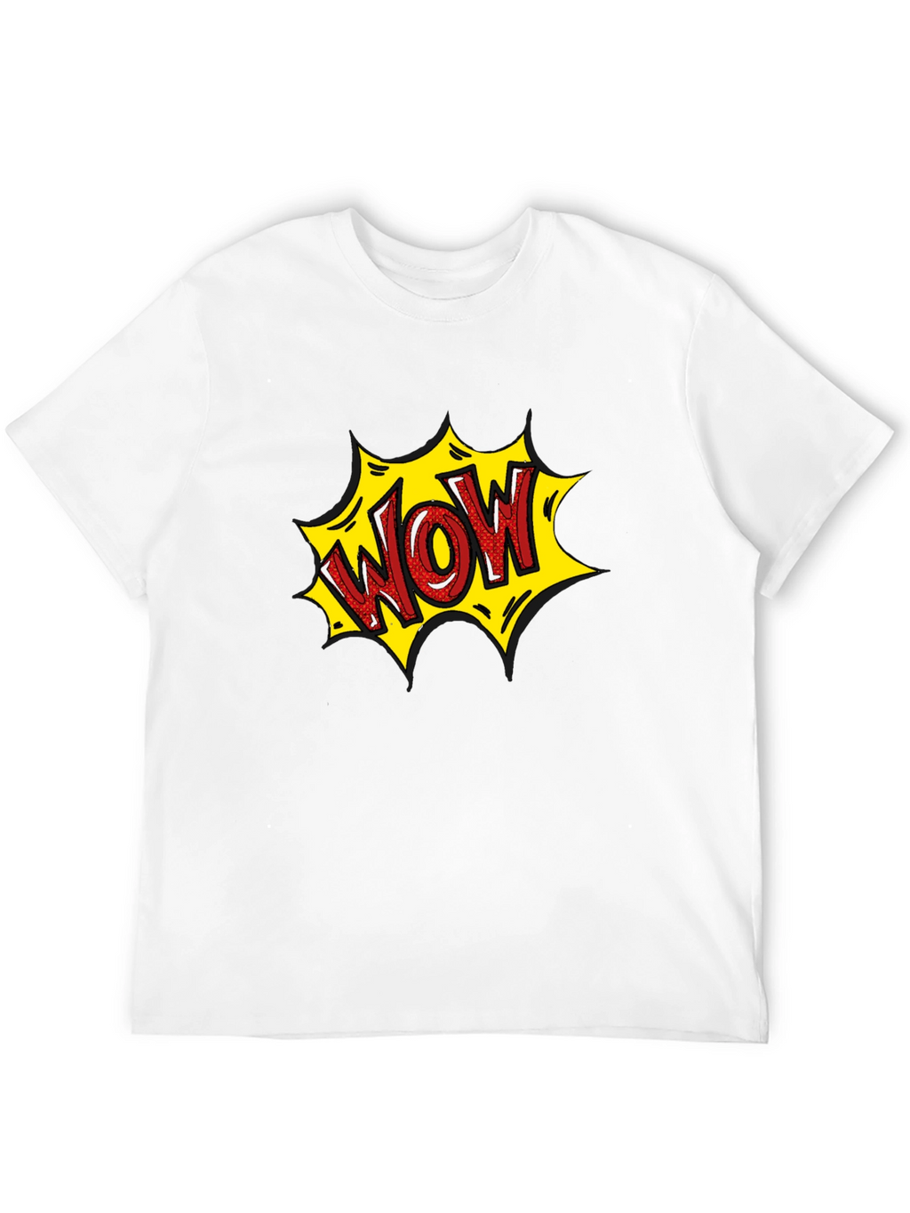 WOW Comic Style Graphic T-Shirt