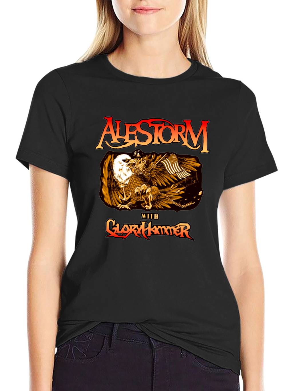 Alestorm with Gloryhammer Black T-Shirt