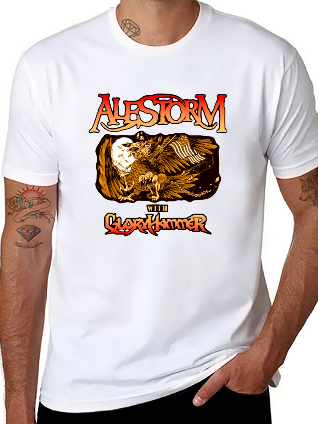 Alestorm with Gloryhammer Black T-Shirt