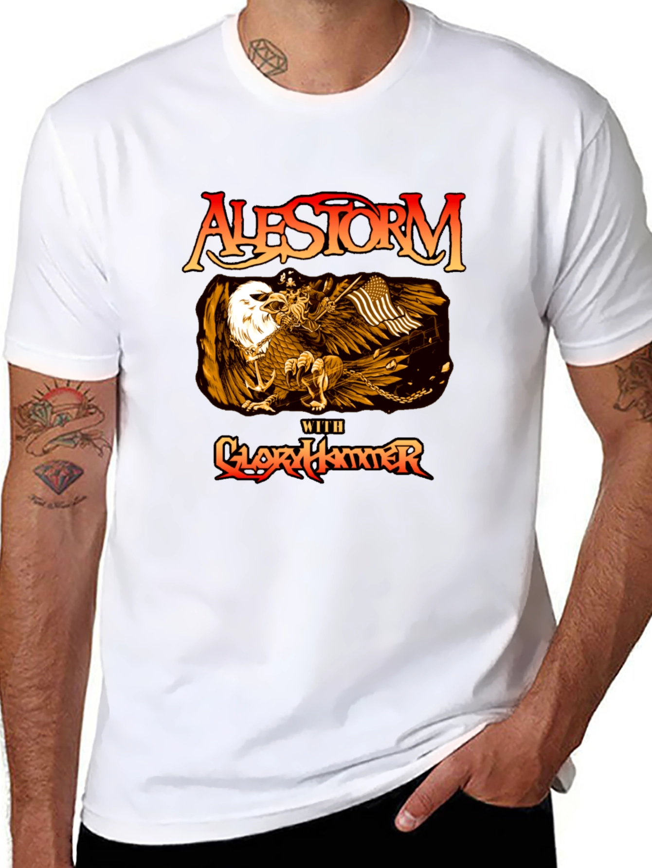 Alestorm with Gloryhammer Black T-Shirt
