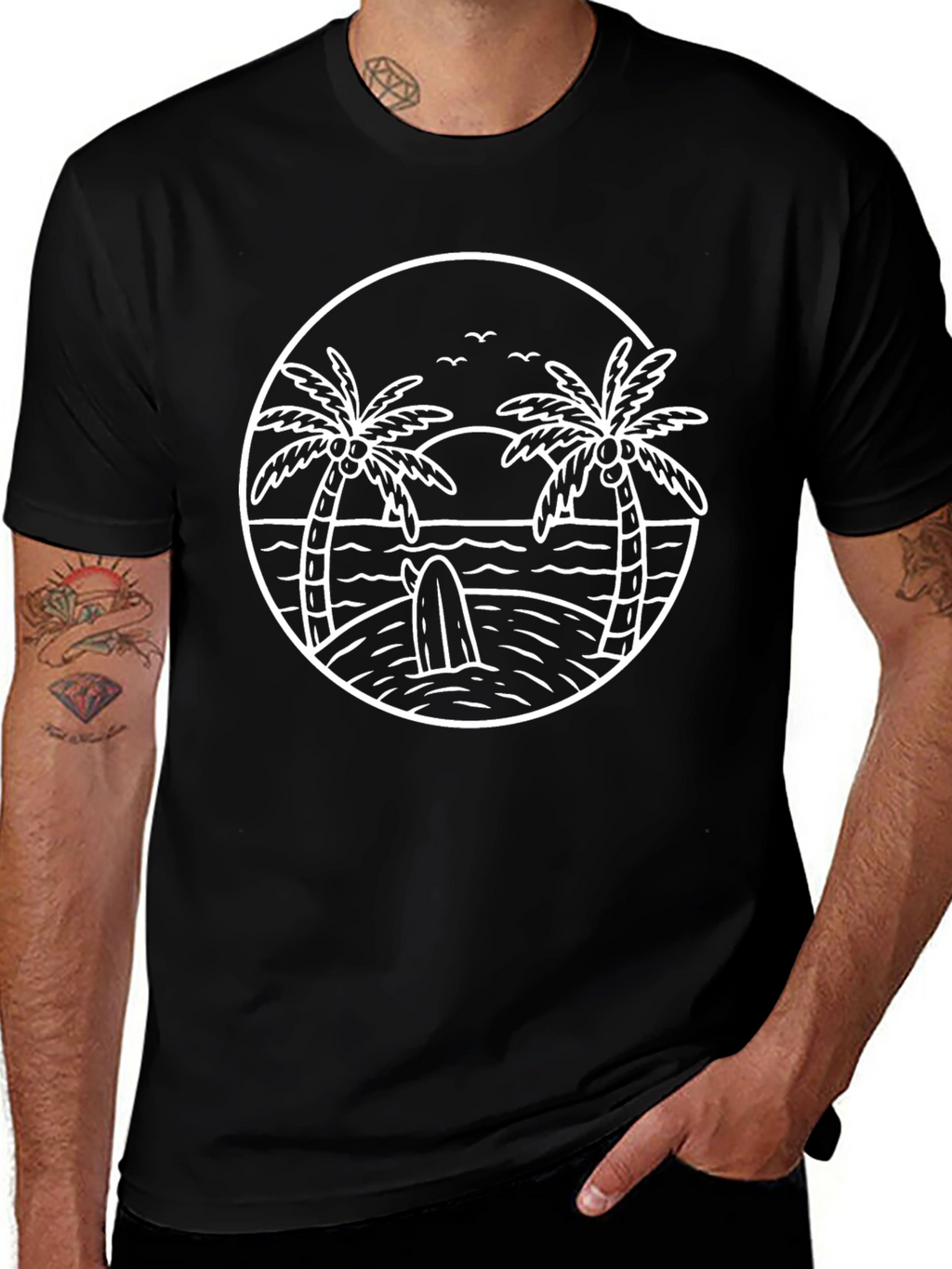 Black Beach Vibes Graphic Tee