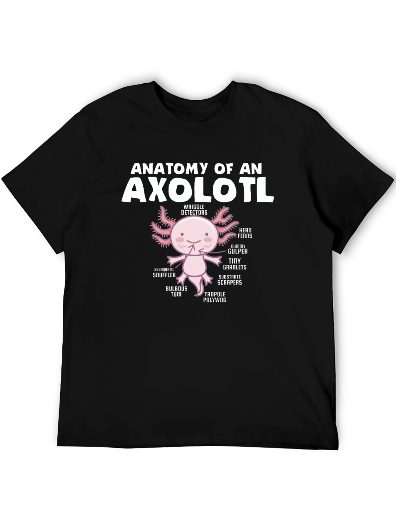 Anatomy of an Axolotl T-Shirt - Funny Cute Amphibian Tee
