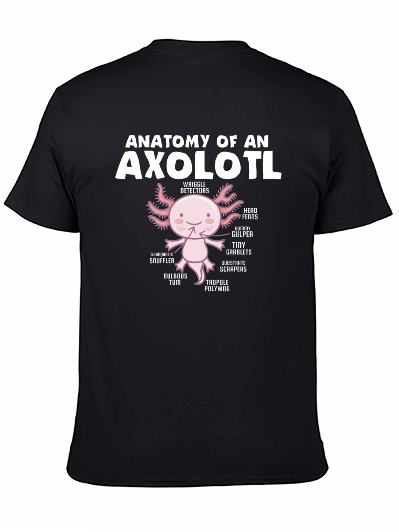 Anatomy of an Axolotl T-Shirt - Funny Cute Amphibian Tee