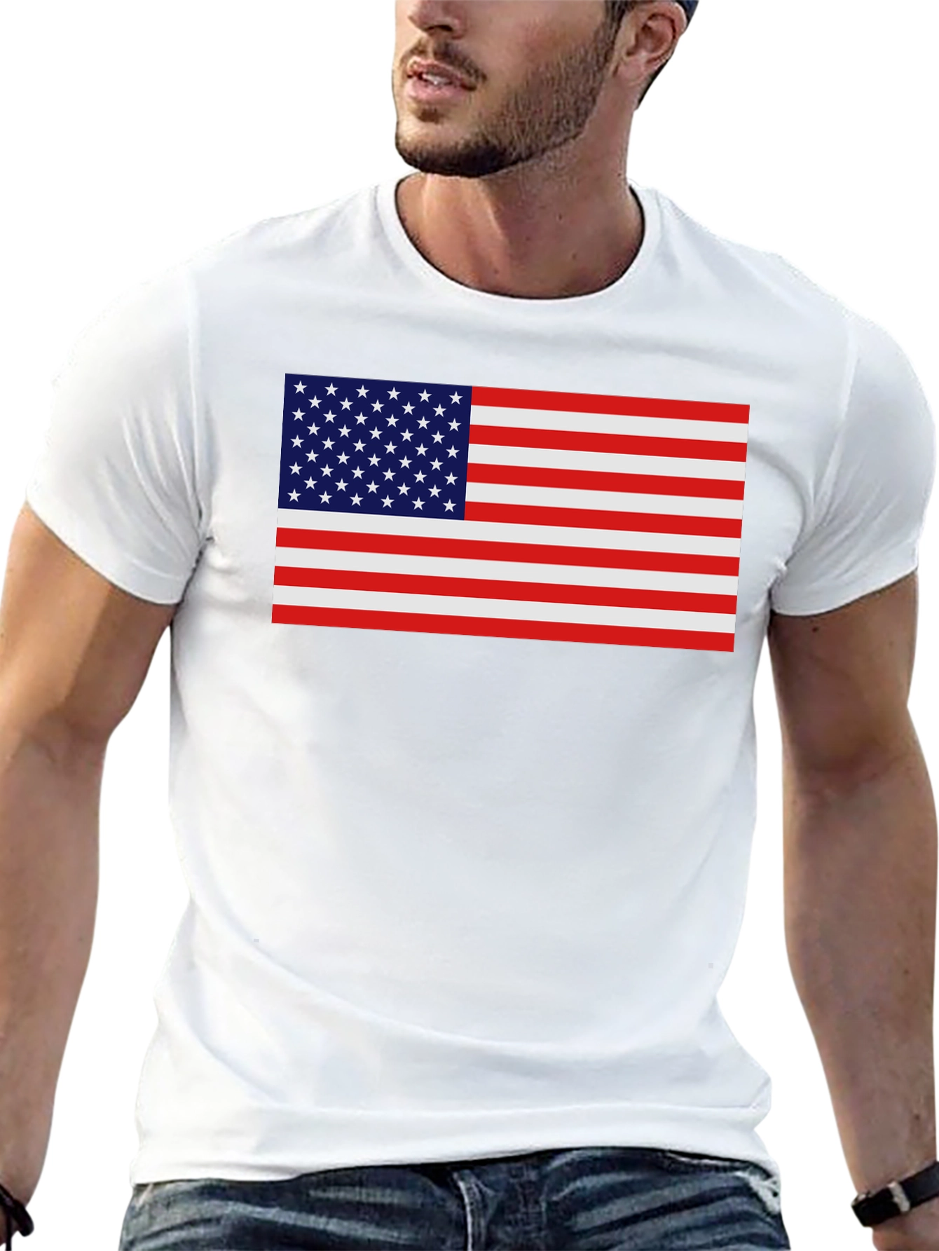 American Flag Graphic T-Shirt - Patriotic Pride