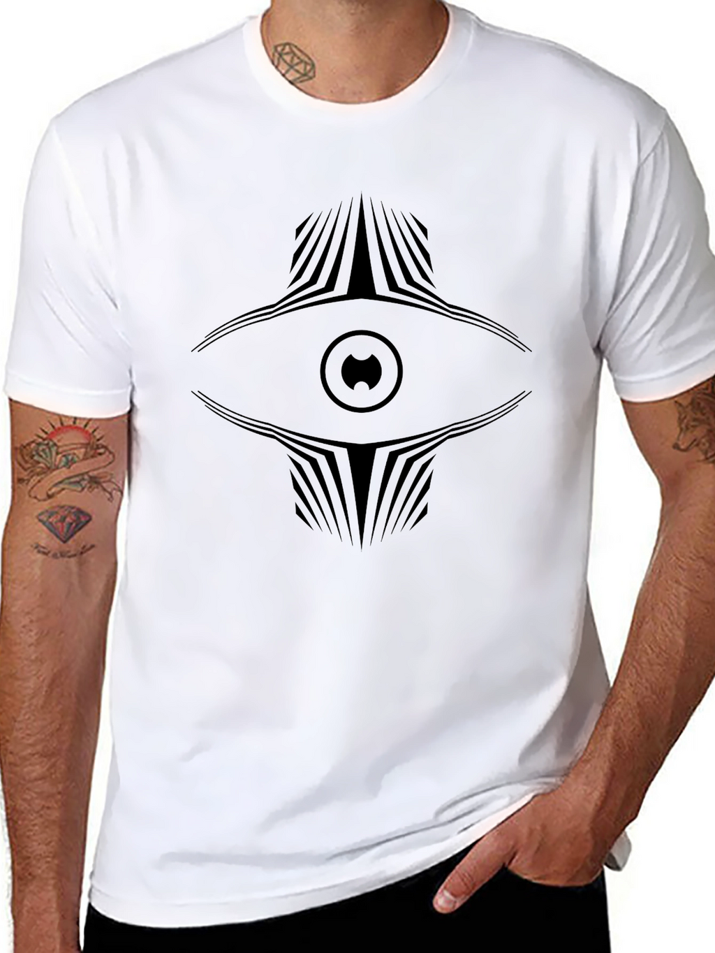Eye Graphic Black T-Shirt