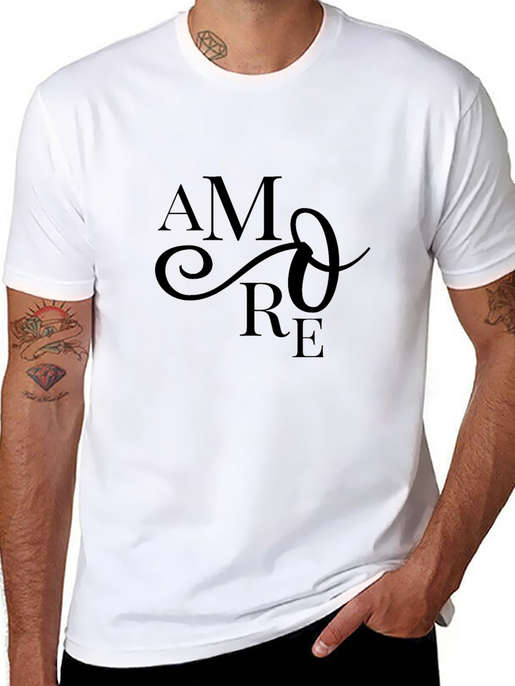 Stylish Amore Graphic Print T-Shirt