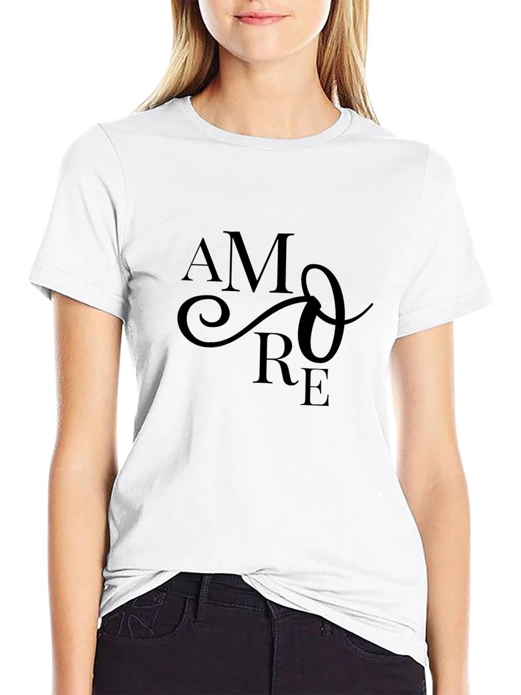 Stylish Amore Graphic Print T-Shirt
