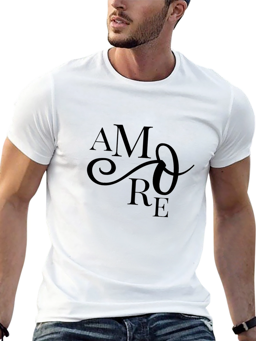 Stylish Amore Graphic Print T-Shirt