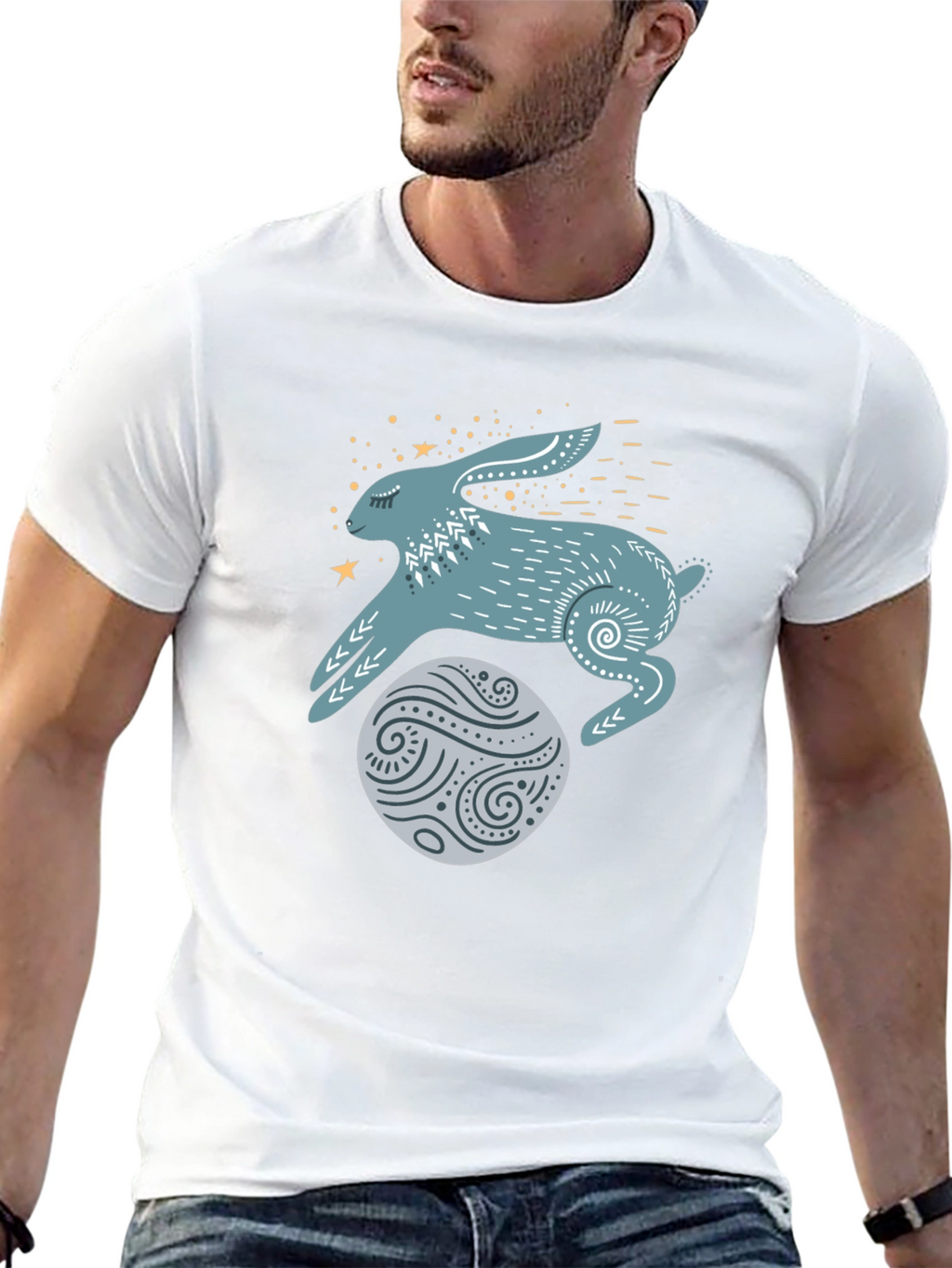 Mystical Hare Black T-Shirt
