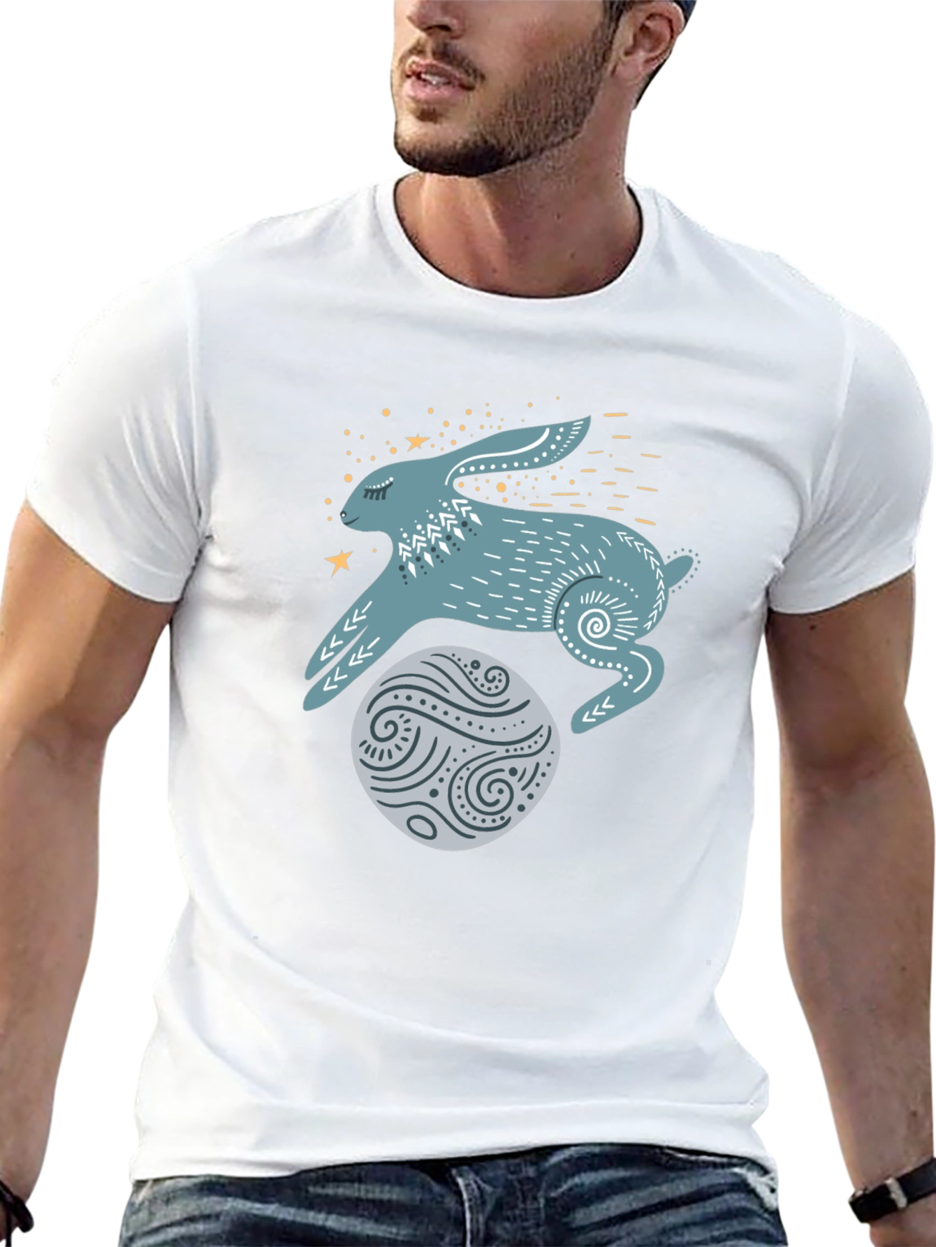 Mystical Hare Black T-Shirt