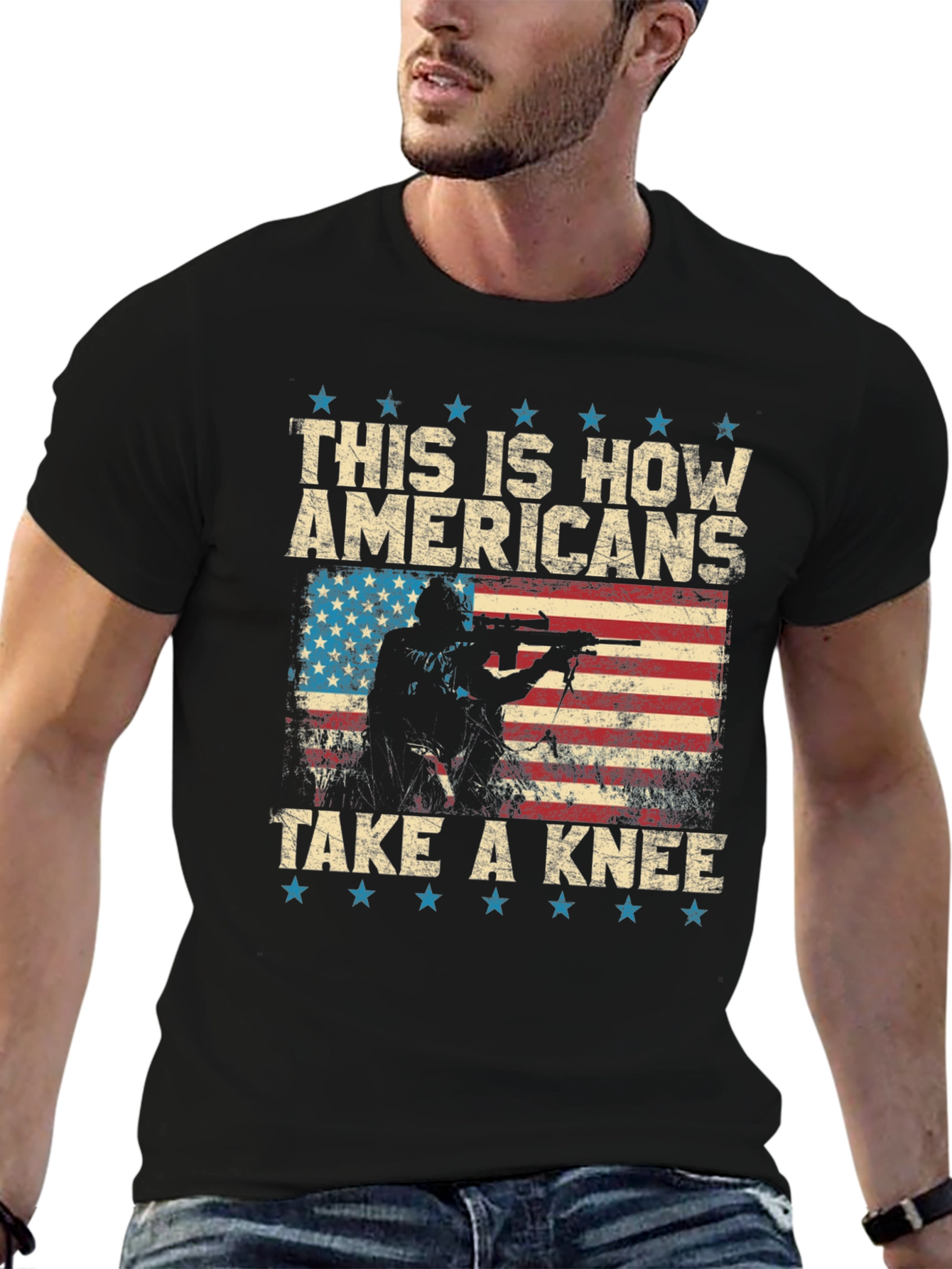 American Pride T-Shirt: This is How Americans Take a Knee
