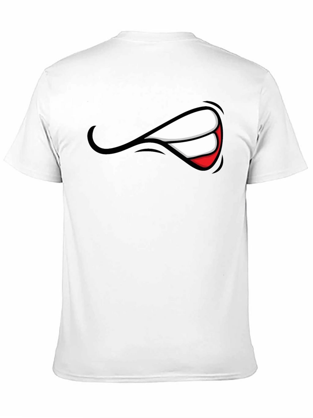 Mens Graphic Black T-Shirt - Grin Design