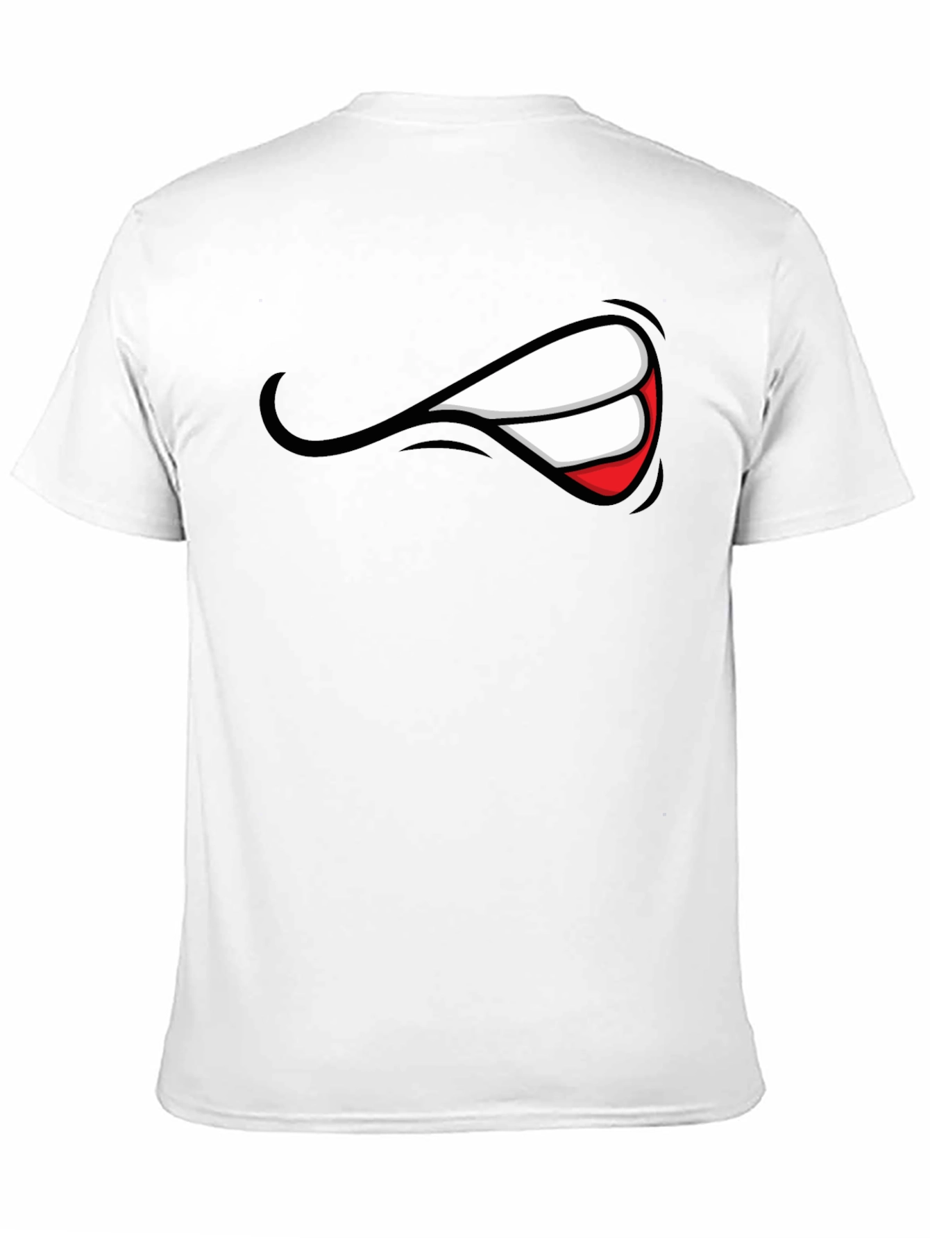Mens Graphic Black T-Shirt - Grin Design